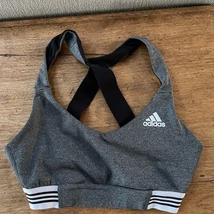 adidas criss cross sports bra